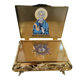 Caseta aurita sfinte moaste cu steluta