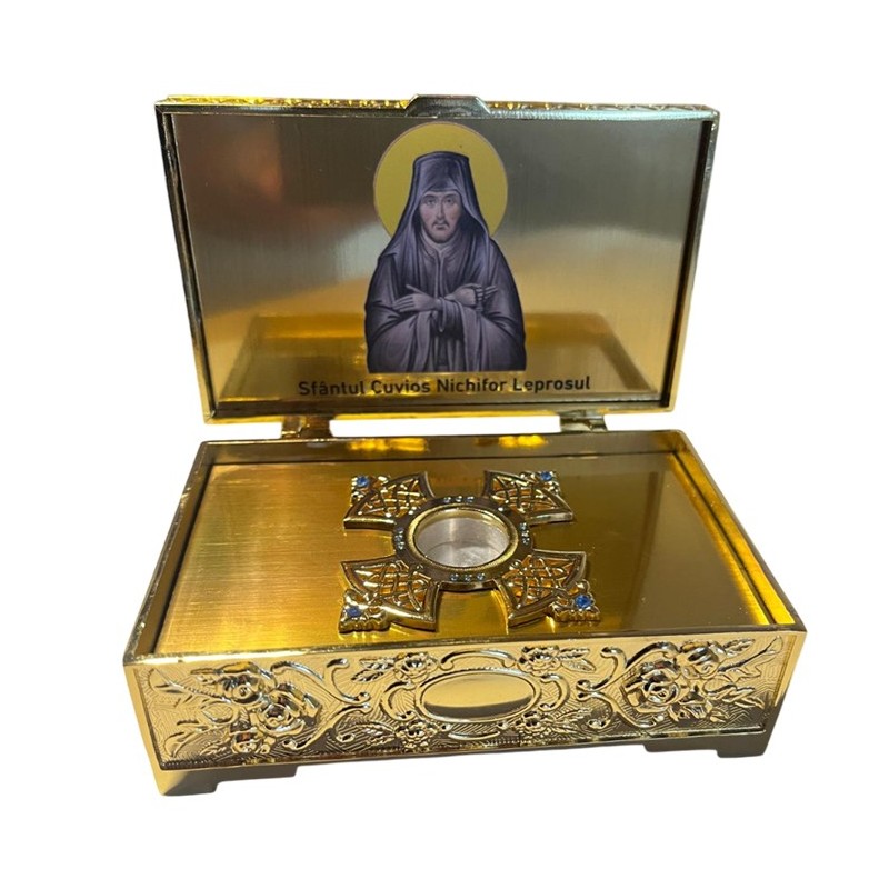 Caseta aurita sfinte moaste