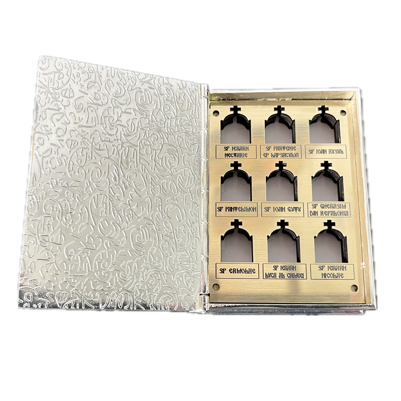 Caseta sfinte moaste argintata